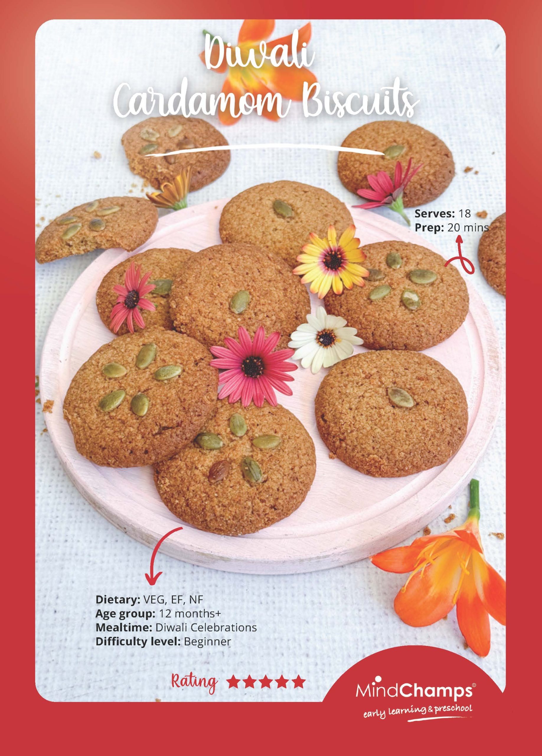 Diwali Cardamom Biscuits